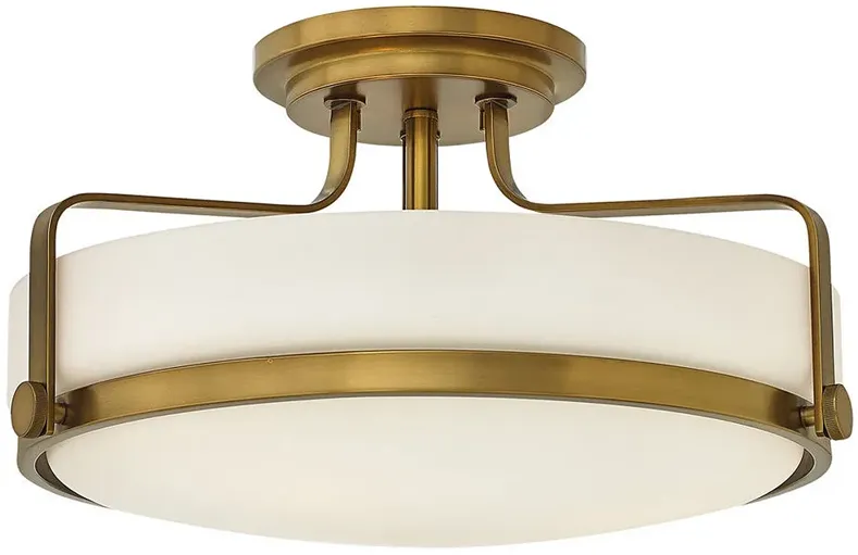 Hinkley Harper 18" Wide Heritage Brass Ceiling Light