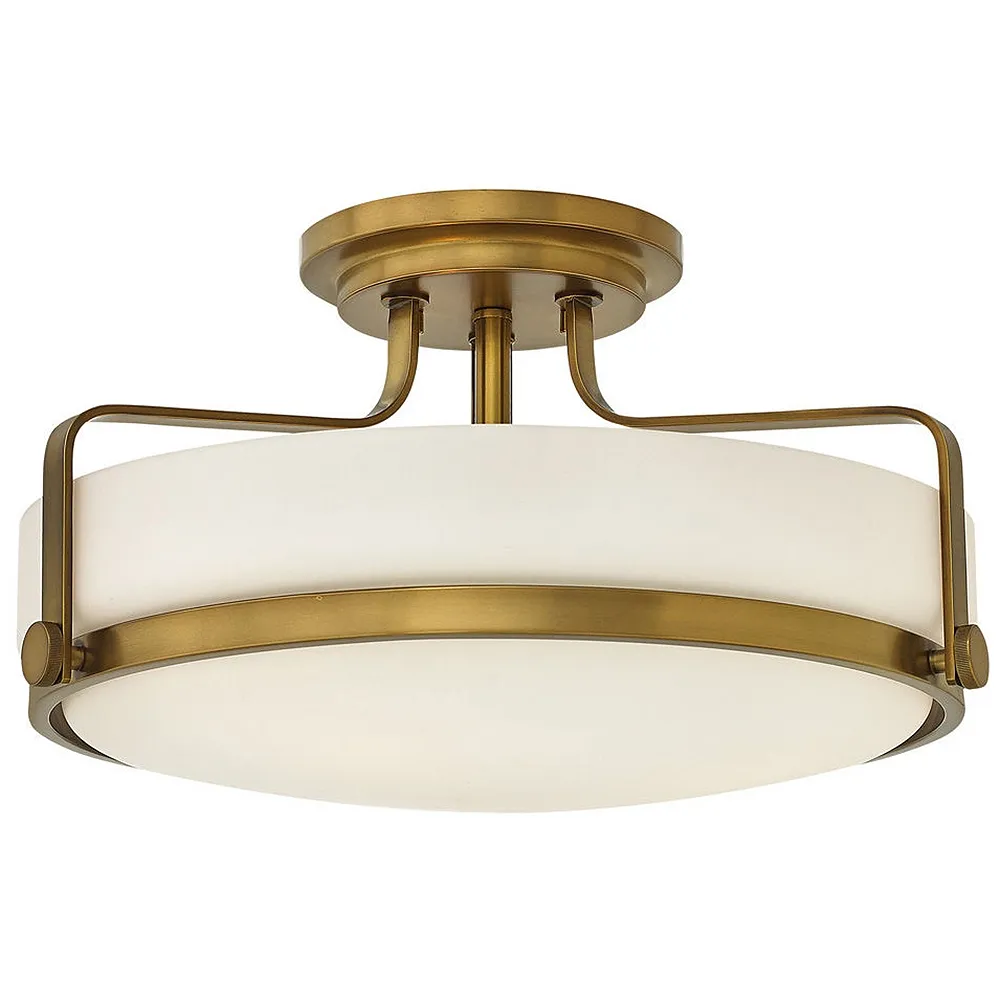 Hinkley Harper 18" Wide Heritage Brass Ceiling Light