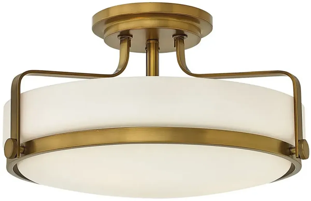 Hinkley Harper 18" Wide Heritage Brass Ceiling Light