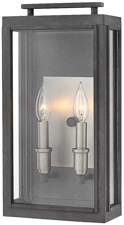 Sutcliffe 17" High Antique Nickel Outdoor Wall Light