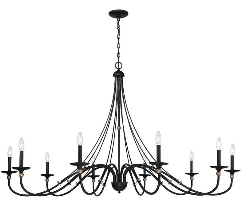 Minka Lavery Westchester County 60" Wide Sand Coal 10-Light Chandelier