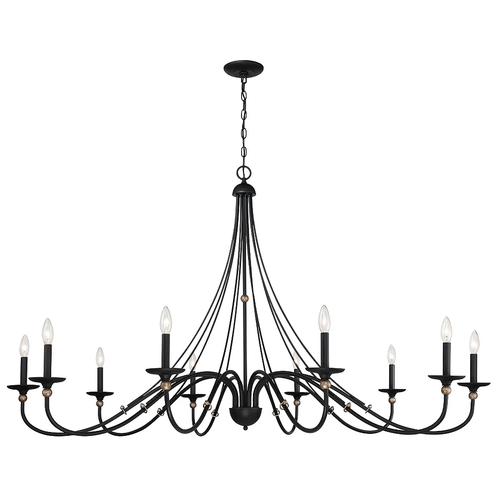 Minka Lavery Westchester County 60" Wide Sand Coal 10-Light Chandelier