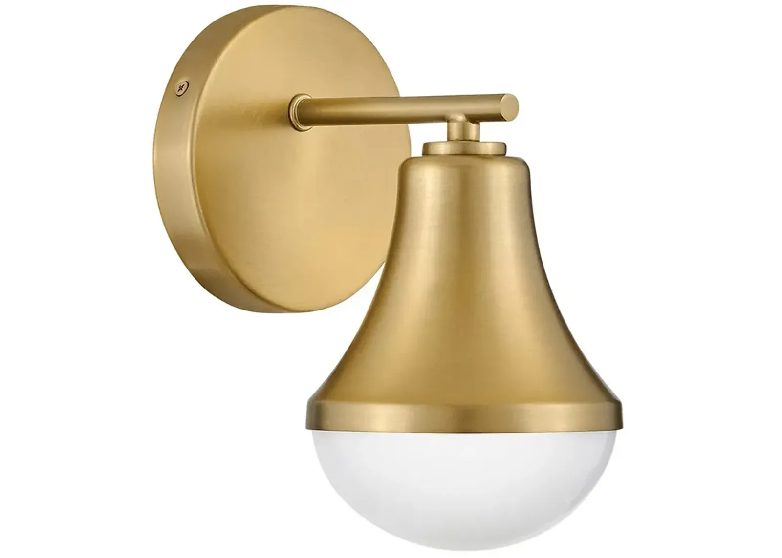 LARK HADDIE Single Light Vanity Lacquered Brass