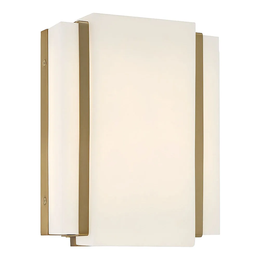 Minka-Lavery Tanzac 10" Soft Brass LED Wall Sconce