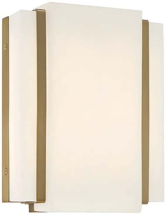 Minka-Lavery Tanzac 10" Soft Brass LED Wall Sconce