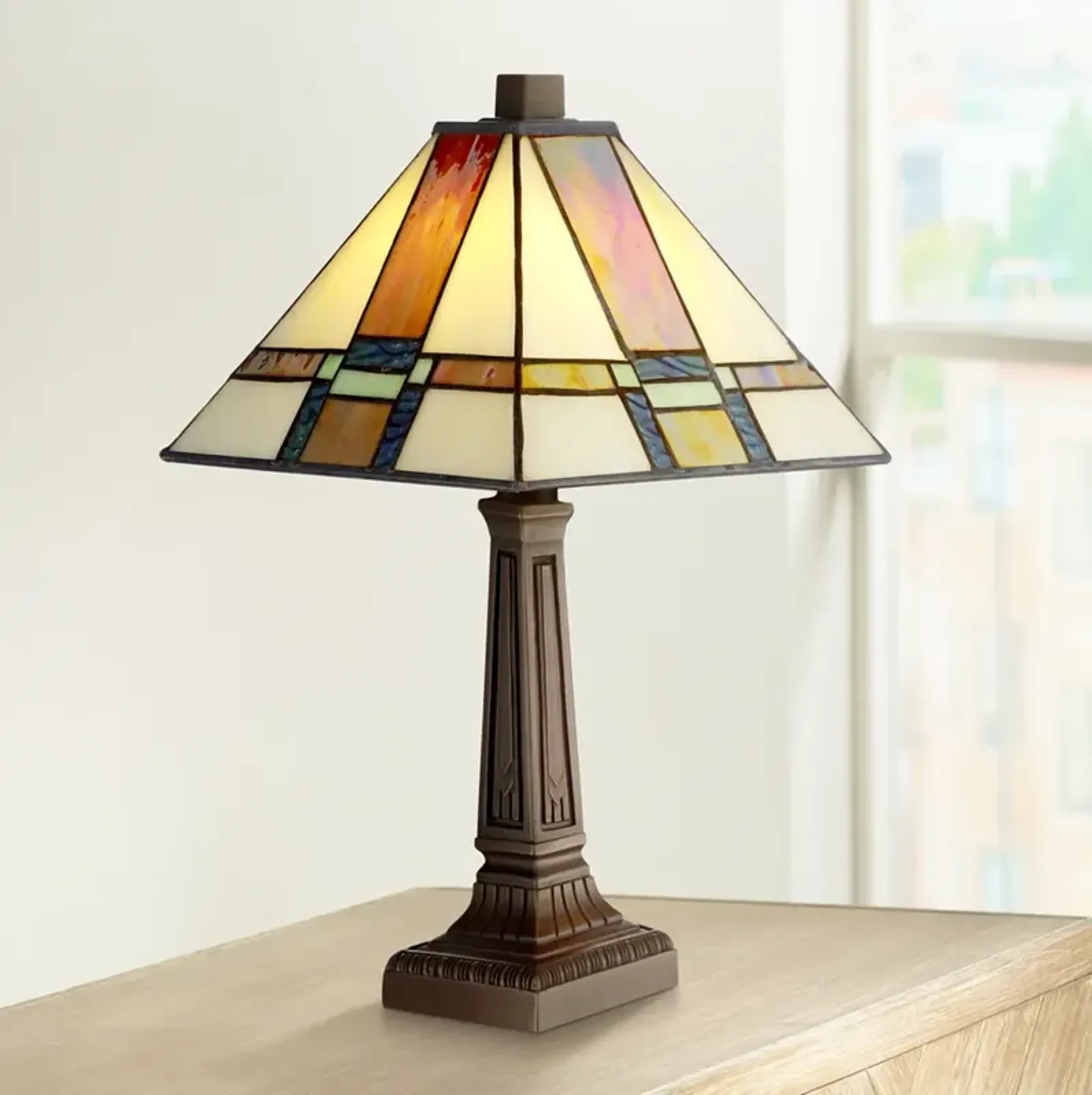 Robert Louis Tiffany Morris 14 1/4" High LED Accent Table Lamp