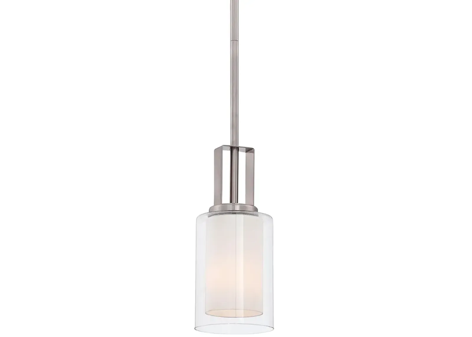 Minka-Lavery  Parsons Studio 1-Light Brushed Nickel Mini Pendant