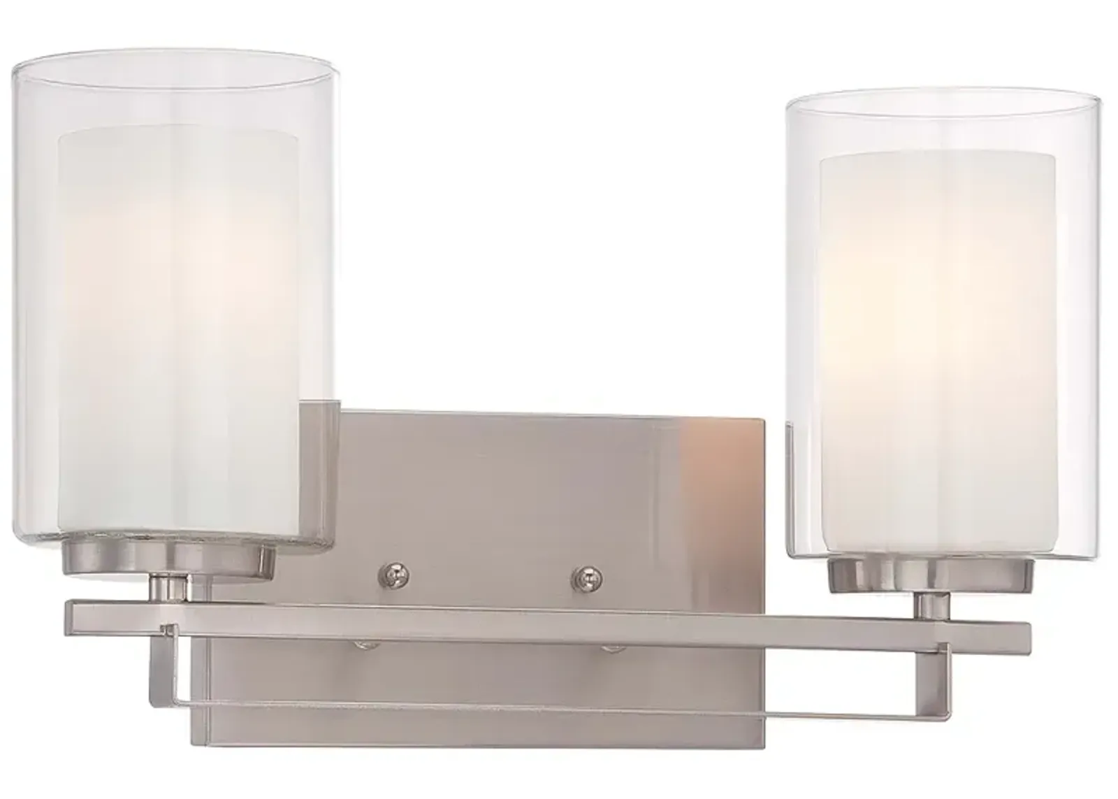 Minka-Lavery  Parsons Studio 2-Light Brushed Nickel Bath Bar