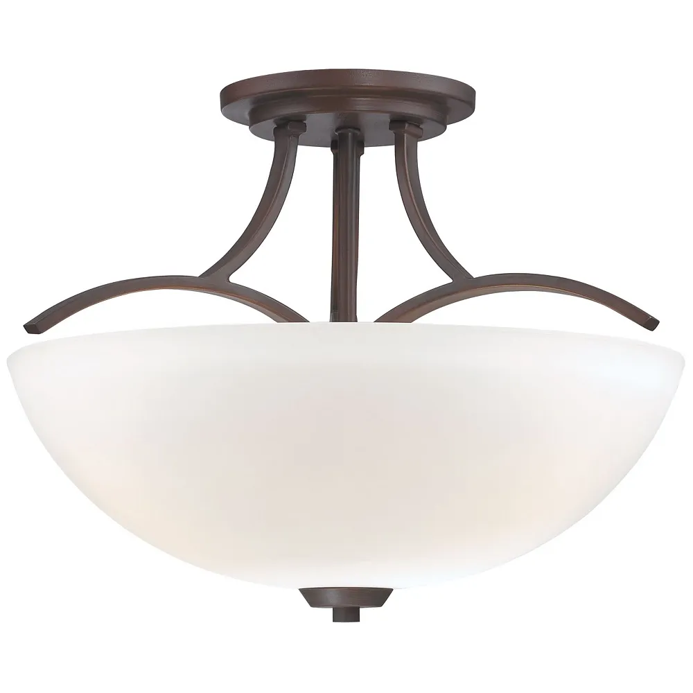 Minka-Lavery Overland Park 3-Light Vintage Bronze Semi Flush