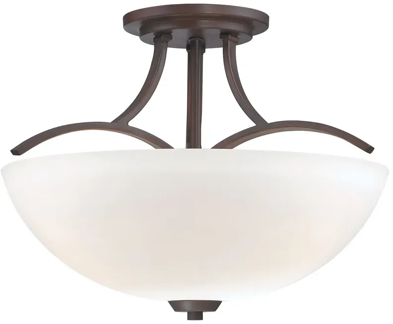 Minka-Lavery Overland Park 3-Light Vintage Bronze Semi Flush