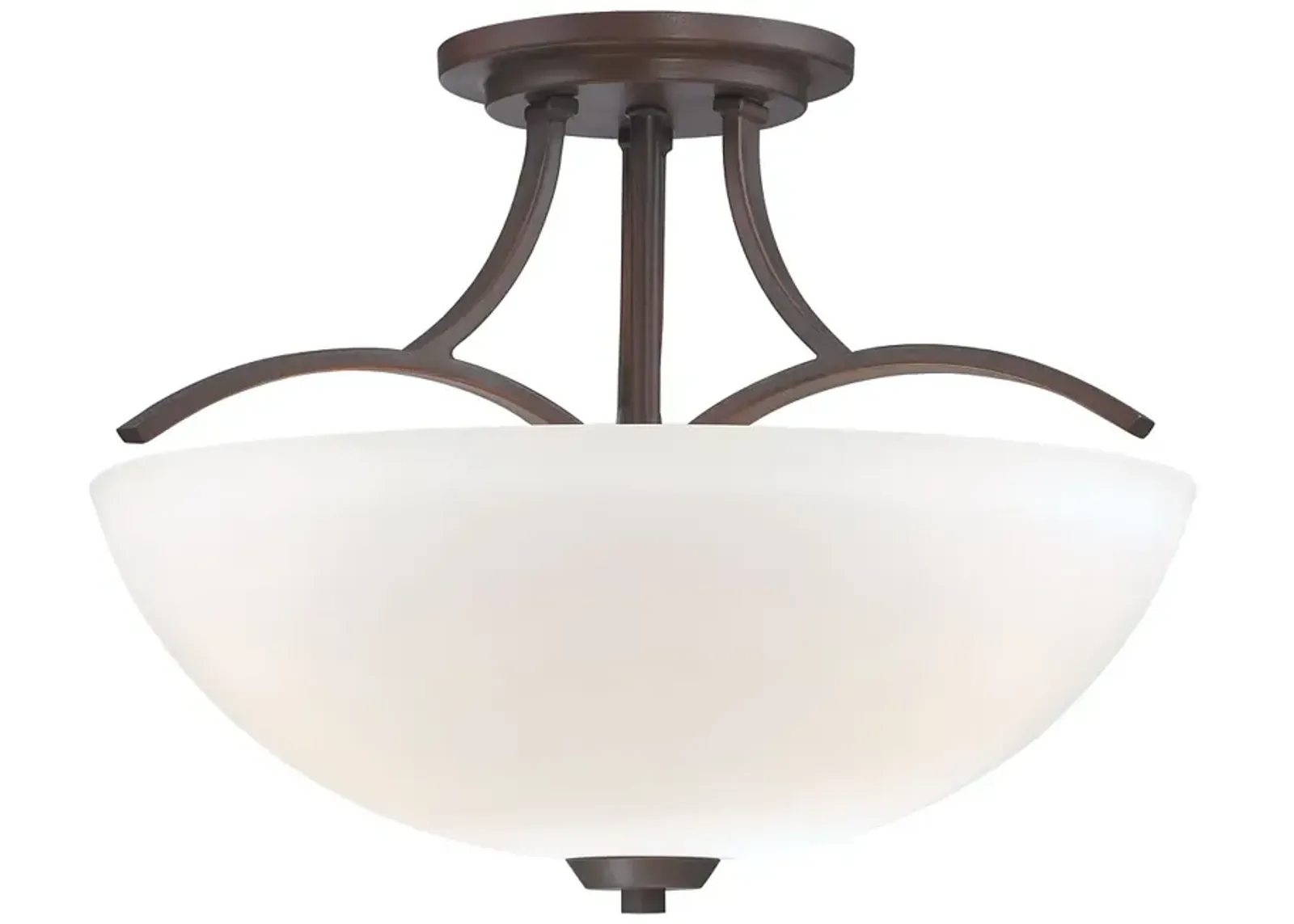 Minka-Lavery Overland Park 3-Light Vintage Bronze Semi Flush