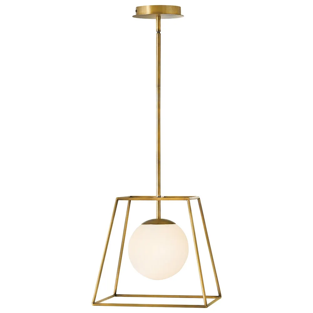 Jonas 13"W Heritage Brass Pendant Light by Hinkley Lighting