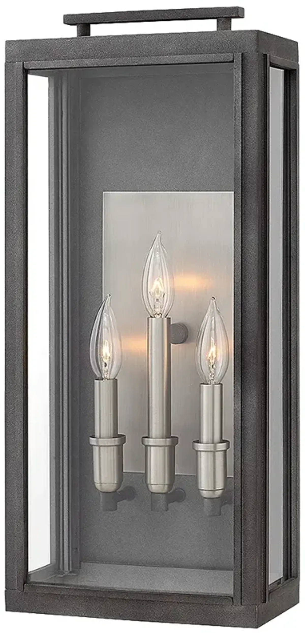 Hinkley Sutcliffe 22" High Zinc and Nickel Outdoor Wall Light Lantern