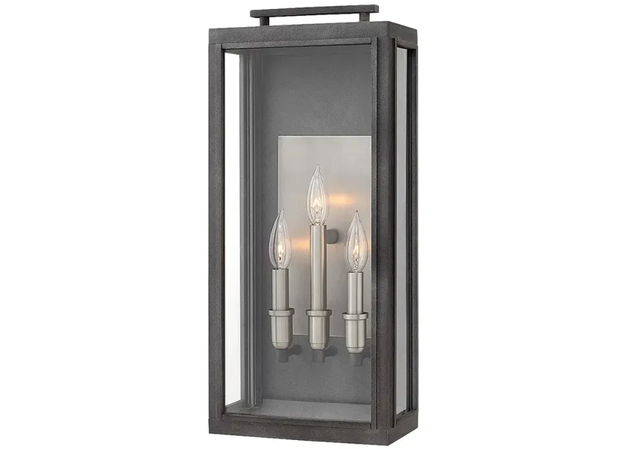 Hinkley Sutcliffe 22" High Zinc and Nickel Outdoor Wall Light Lantern