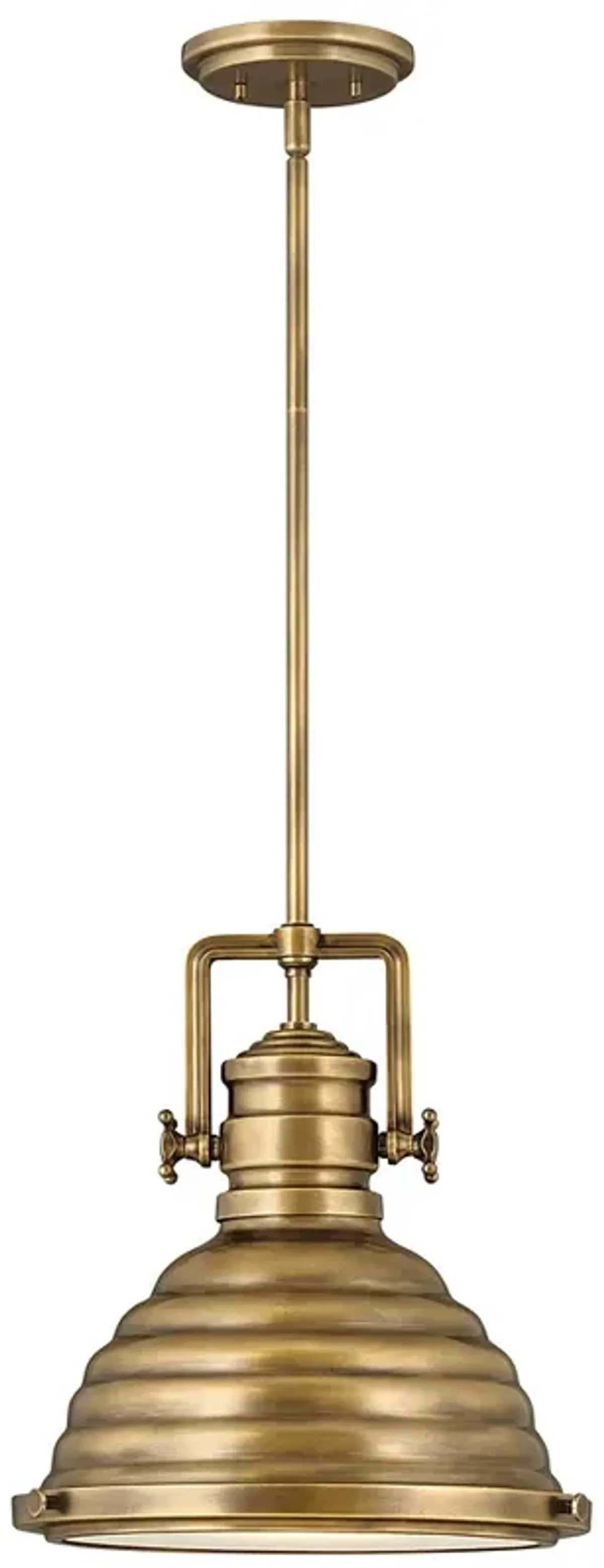 Keating 14 1/4" Wide Heritage Brass Pendant Light