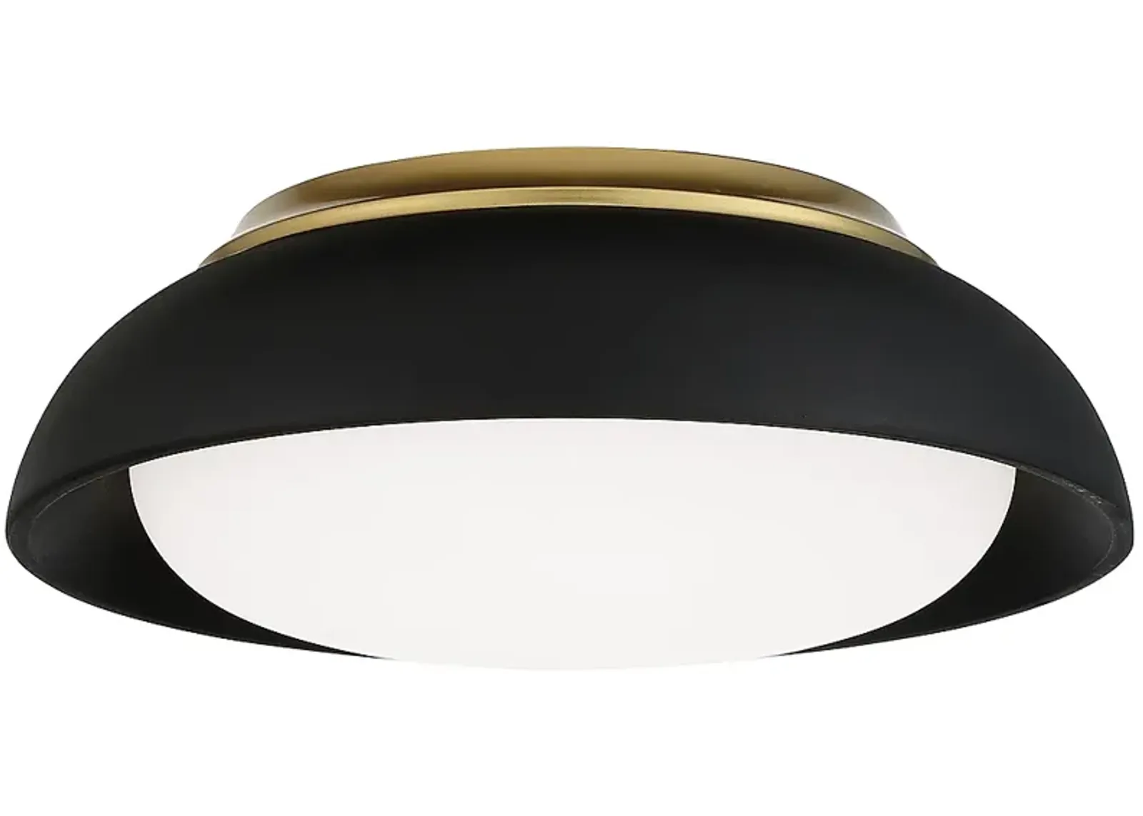 Minka 12" Wide LED Black Finish Modern Flushmount Ceiling Light