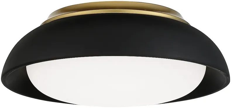 Minka 12" Wide LED Black Finish Modern Flushmount Ceiling Light