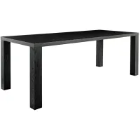 Abby 84 1/2" Wide Black Ash Wood Rectangular Dining Table