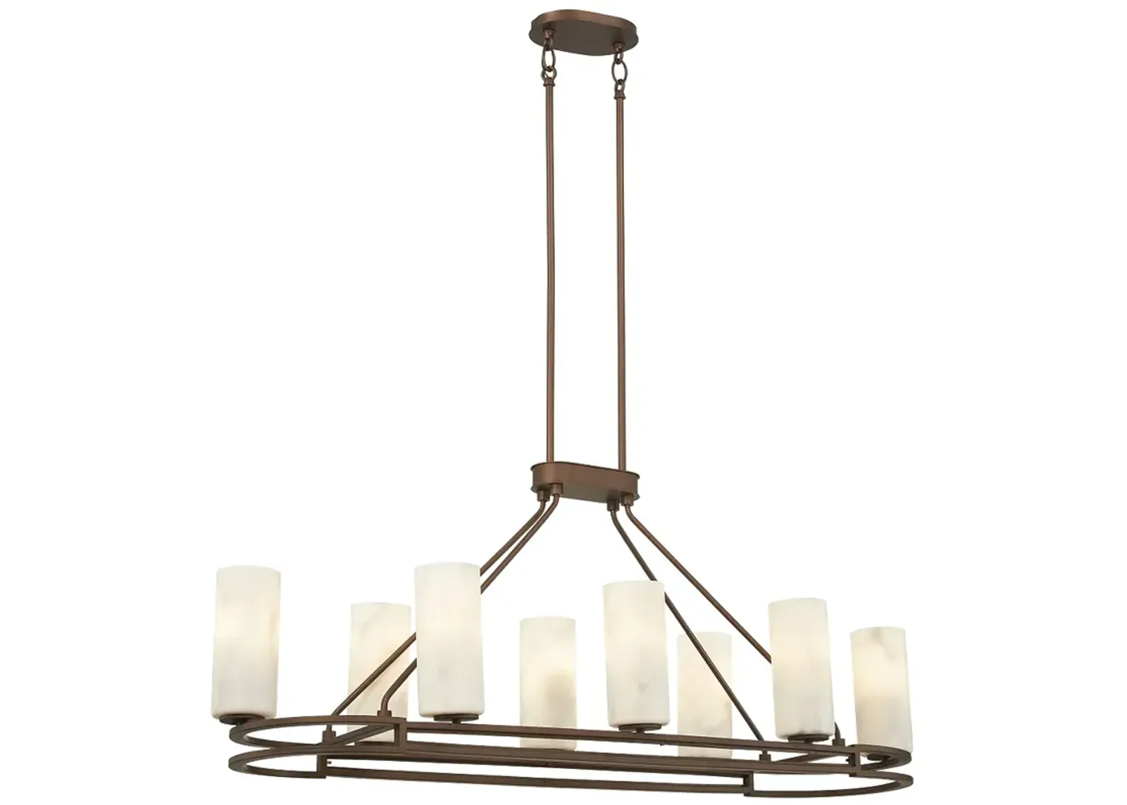 Minka Lavery Buchanan 8-Light Hellenic Bronze Island Chandelier