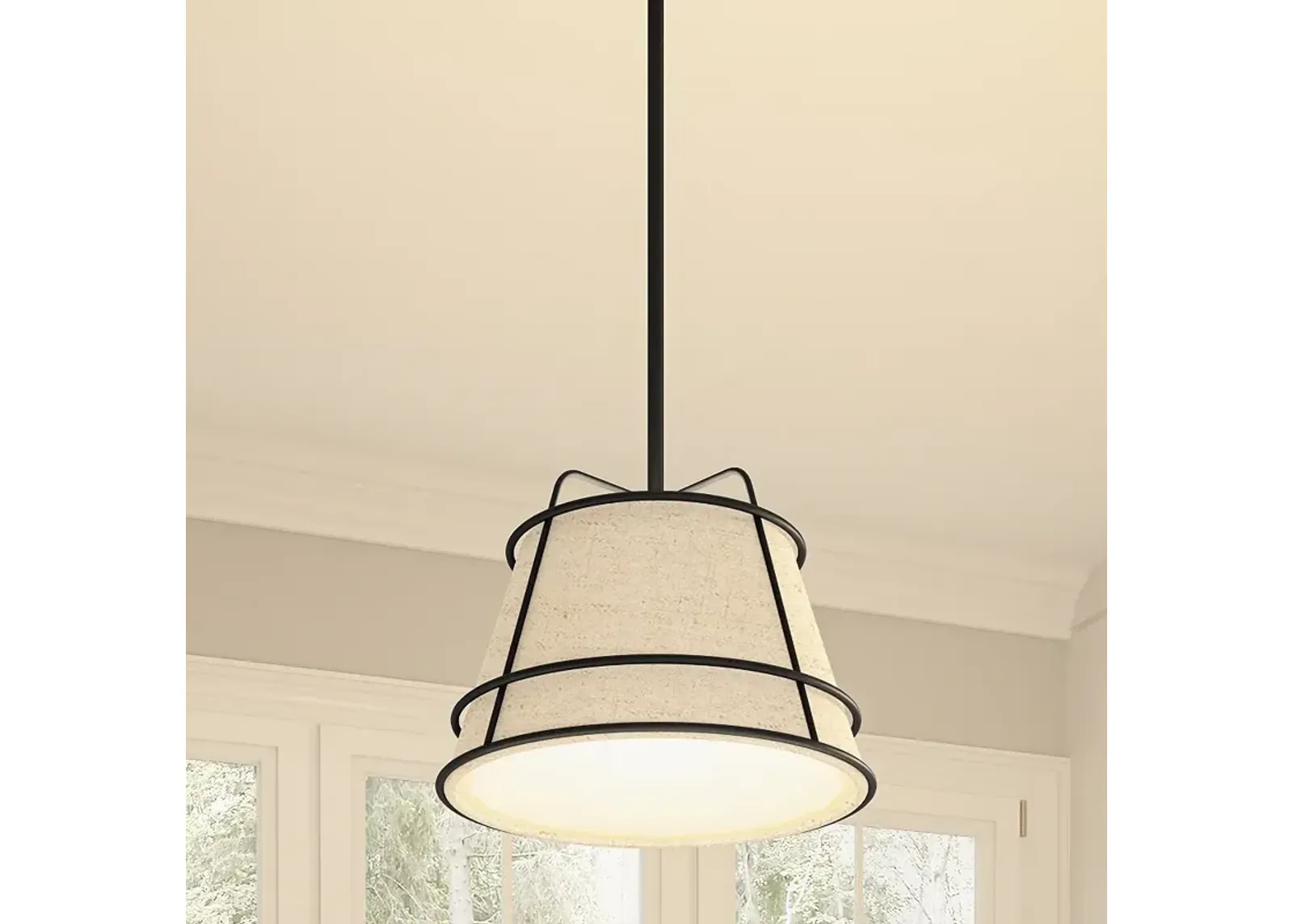 Burbidge 1-Light Matte Black Mini Pendant