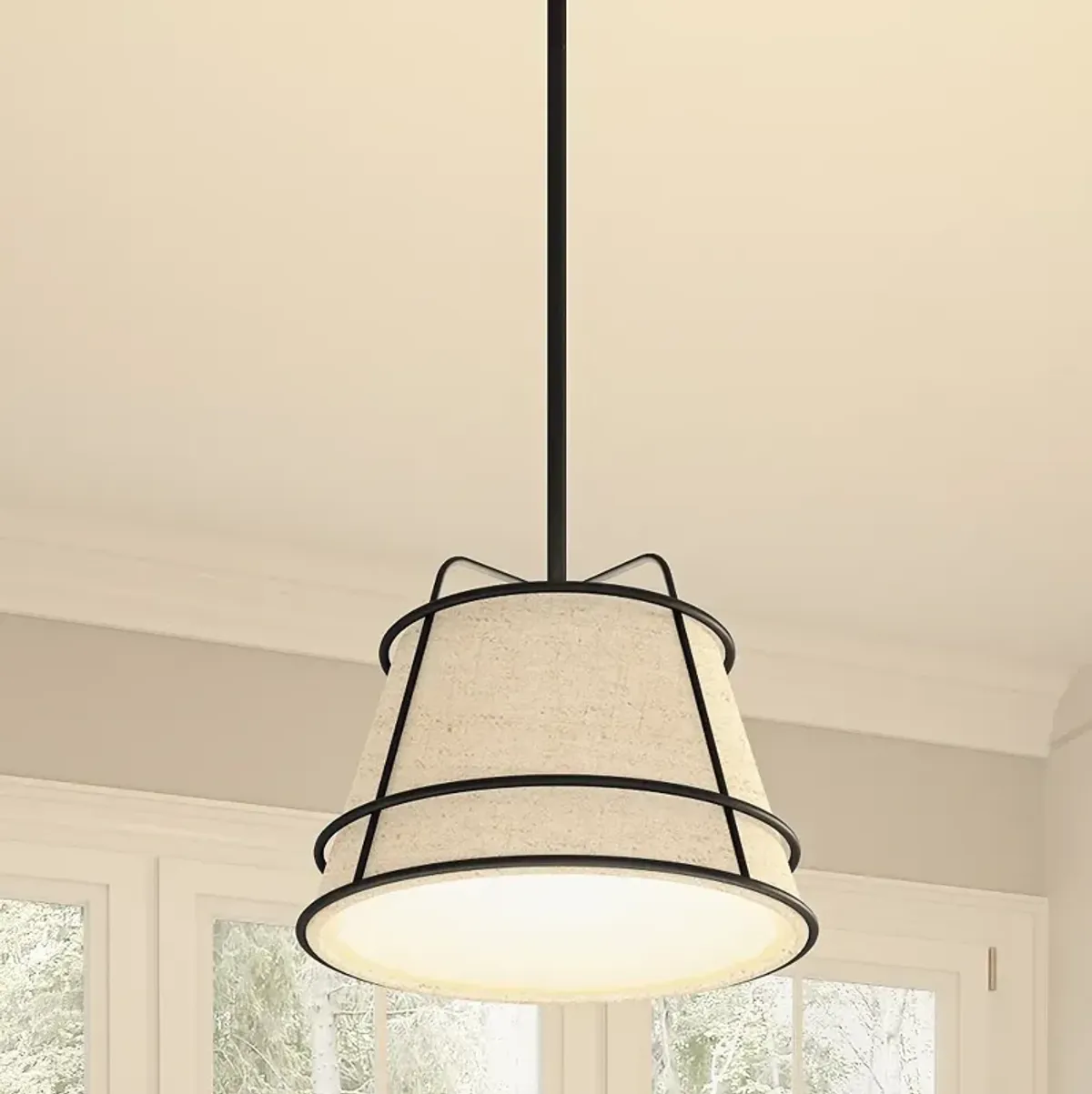 Burbidge 1-Light Matte Black Mini Pendant