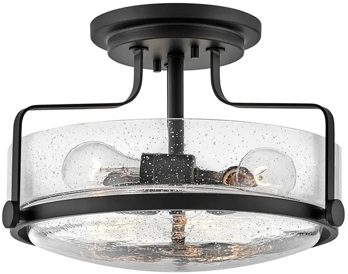 Hinkley Harper 18" Wide Black 3-Light Ceiling Light