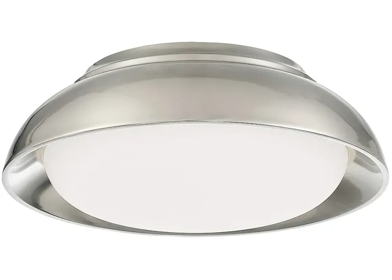 Minka 12" Wide Modern Nickel LED Flush Mount Ceiling Light