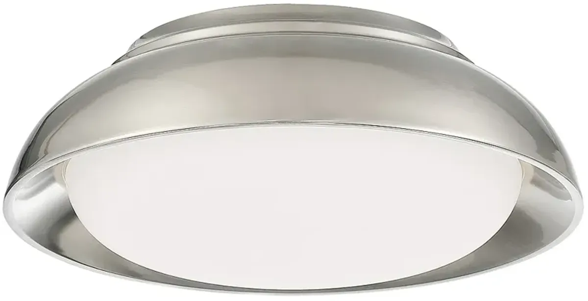 Lenna 12" Wide Brushed Nickel LED Ceiling Light