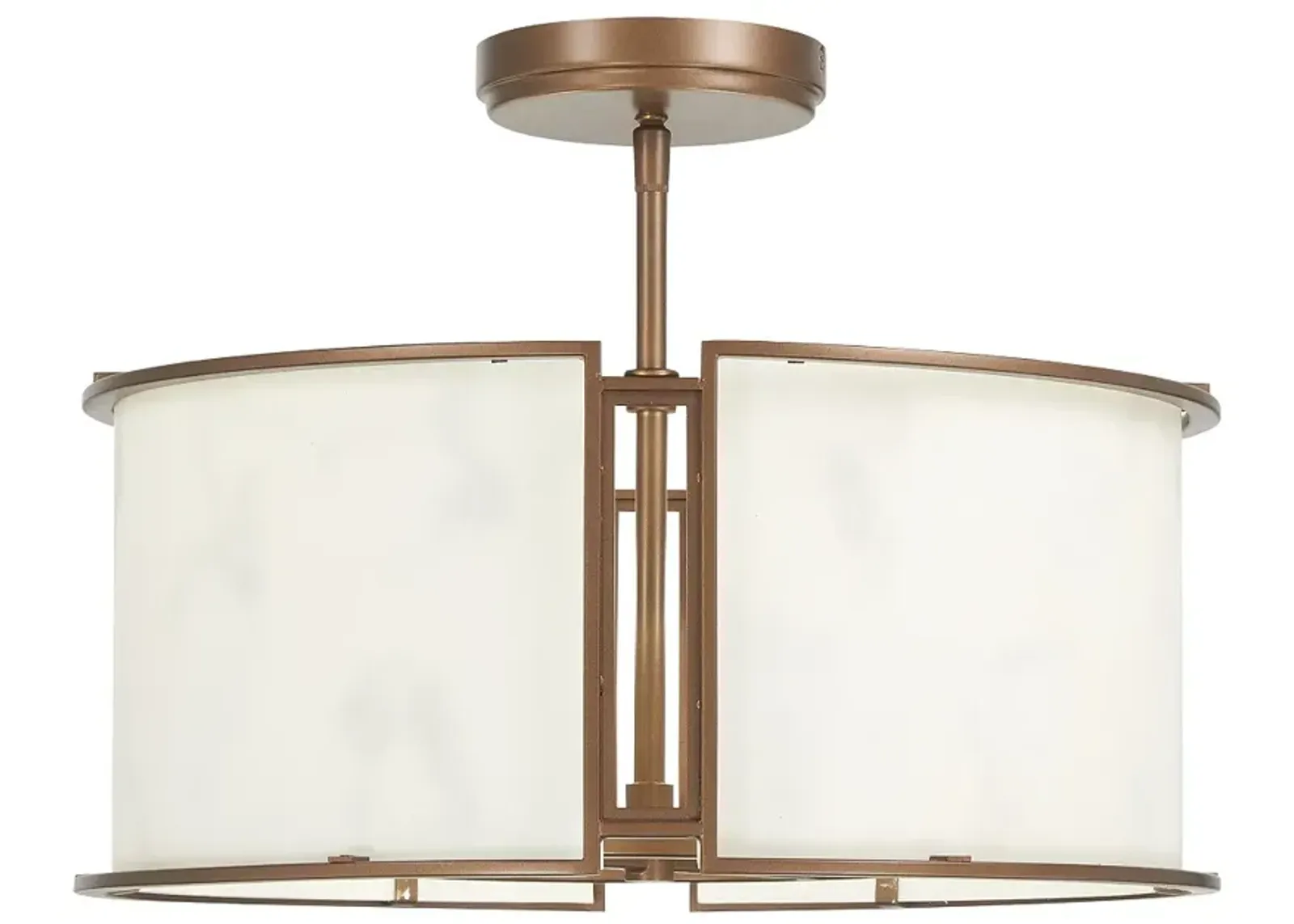 Buchanan 17 1/2" Wide Hellenic Bronze Drum Ceiling Light