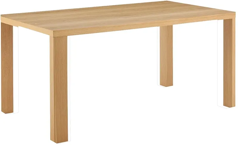 Abby 84 1/2" Wide Oak Veneer Wood Rectangular Dining Table