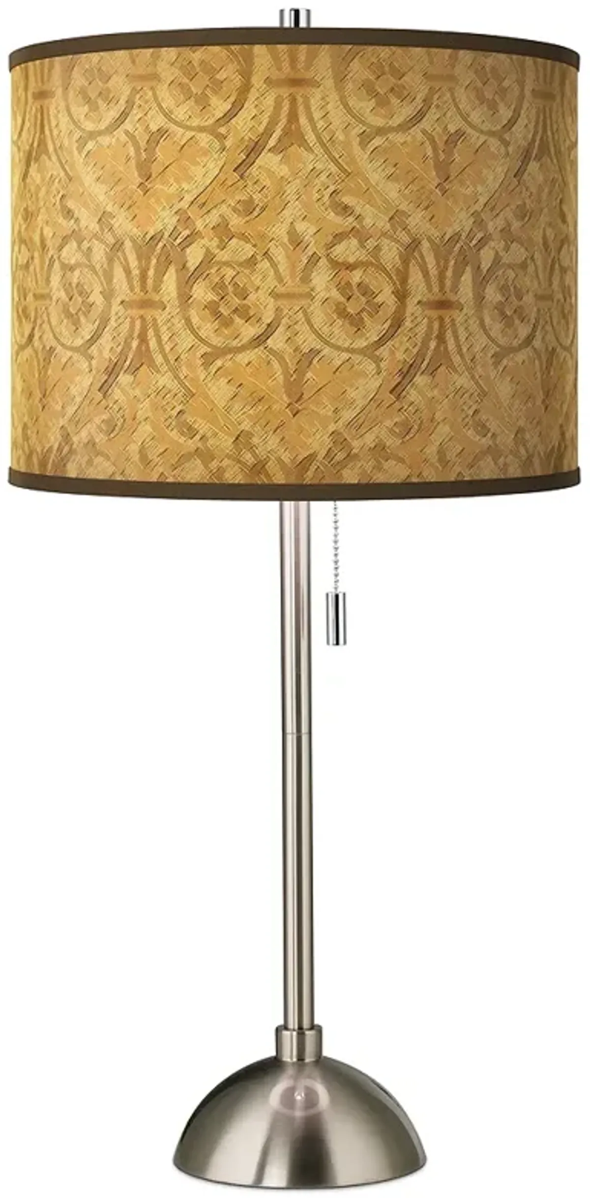 Giclee Glow 28" High Golden Versailles Brushed Nickel Table Lamp