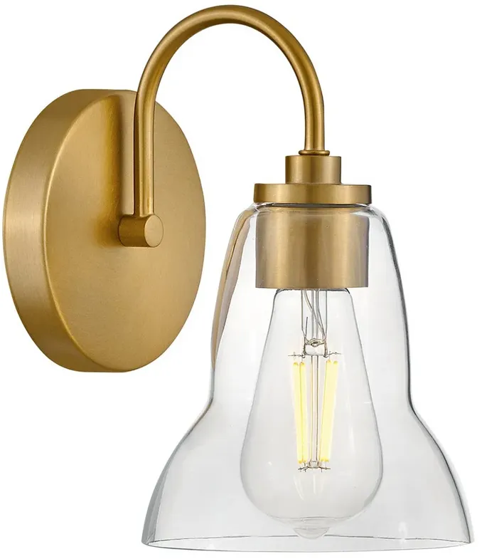 LARK VERA Small Single Light Vanity Lacquered Brass