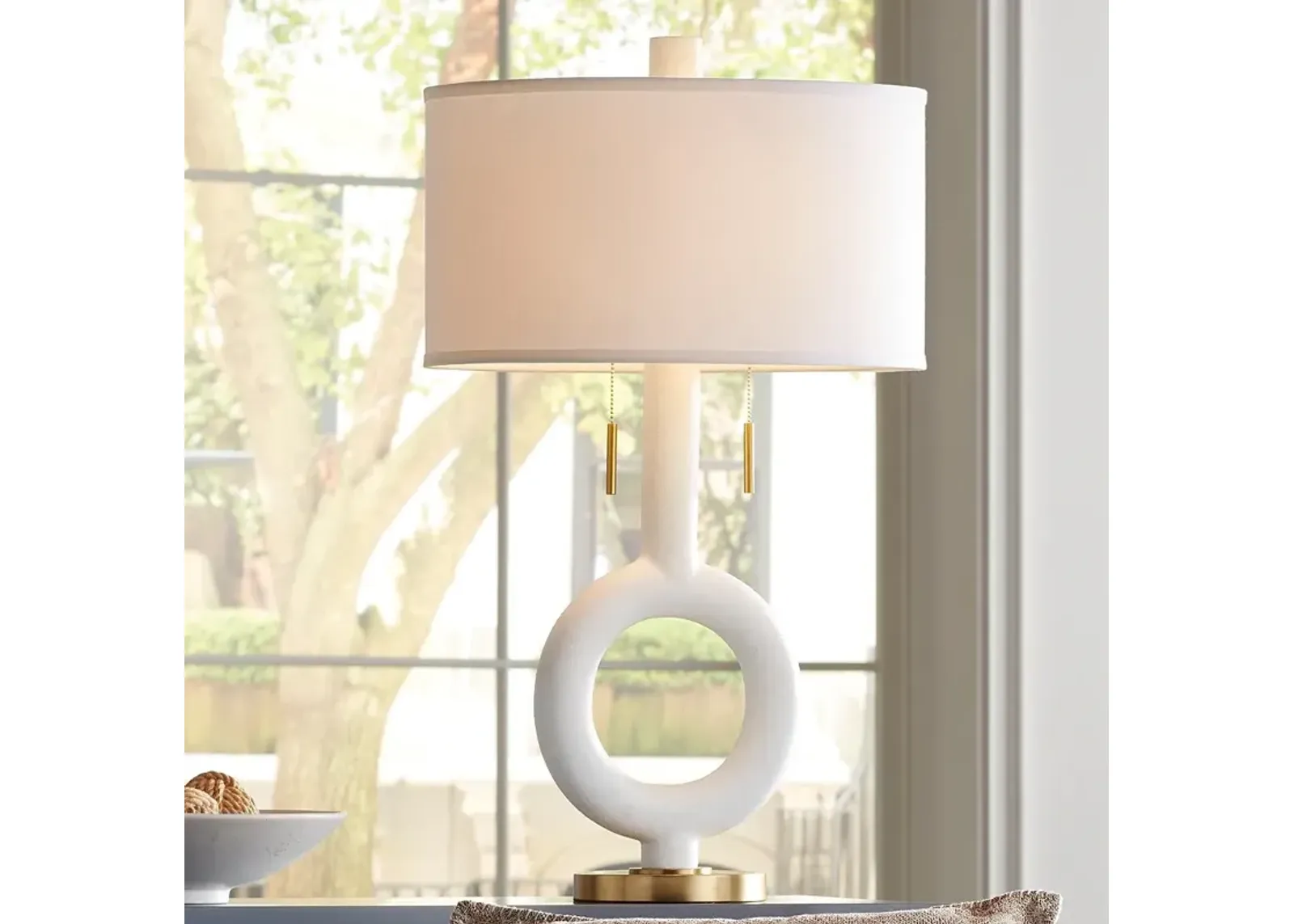 Possini Euro Athena 30 3/4" High Open Circle Modern Table Lamp