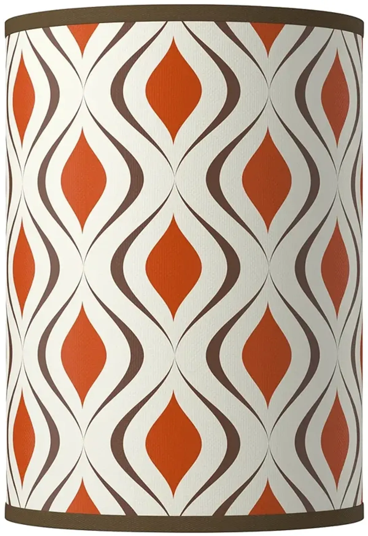 Retro Lattice Giclee Round Cylinder Lamp Shade 8x8x11 (Spider)