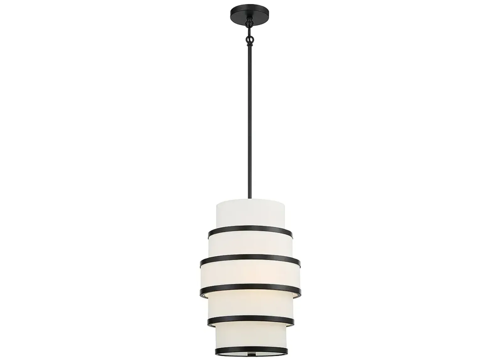 Cascade 12 1/4" Wide Coal Tiered Pendant Light