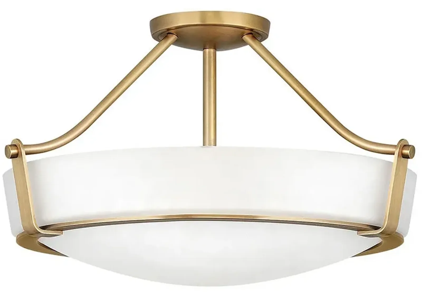 Hathaway 20 3/4" Wide Heritage Brass 100 Watts Ceiling Light