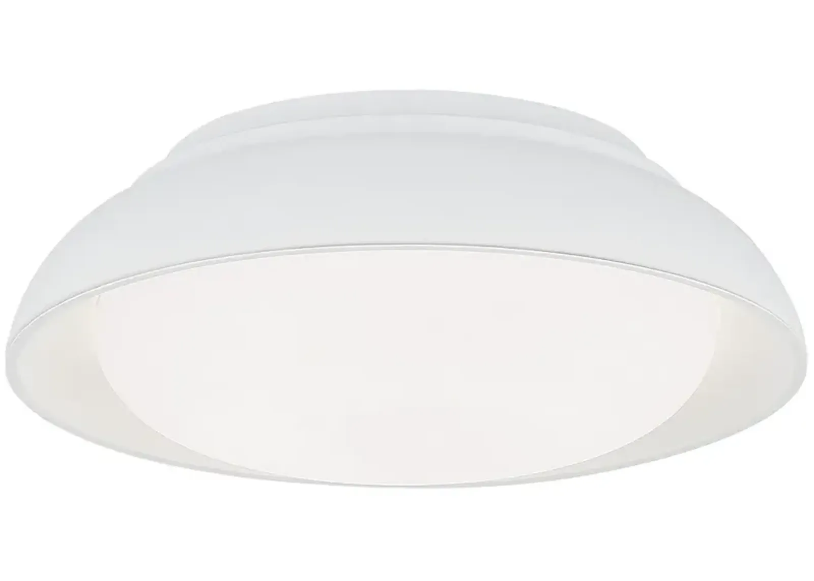 Minka 15" Wide Modern White LED Flush Mount Ceiling Light