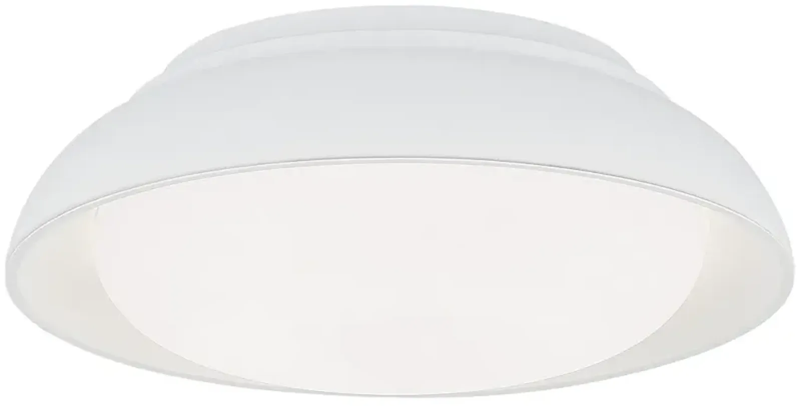 Minka 15" Wide Modern White LED Flush Mount Ceiling Light