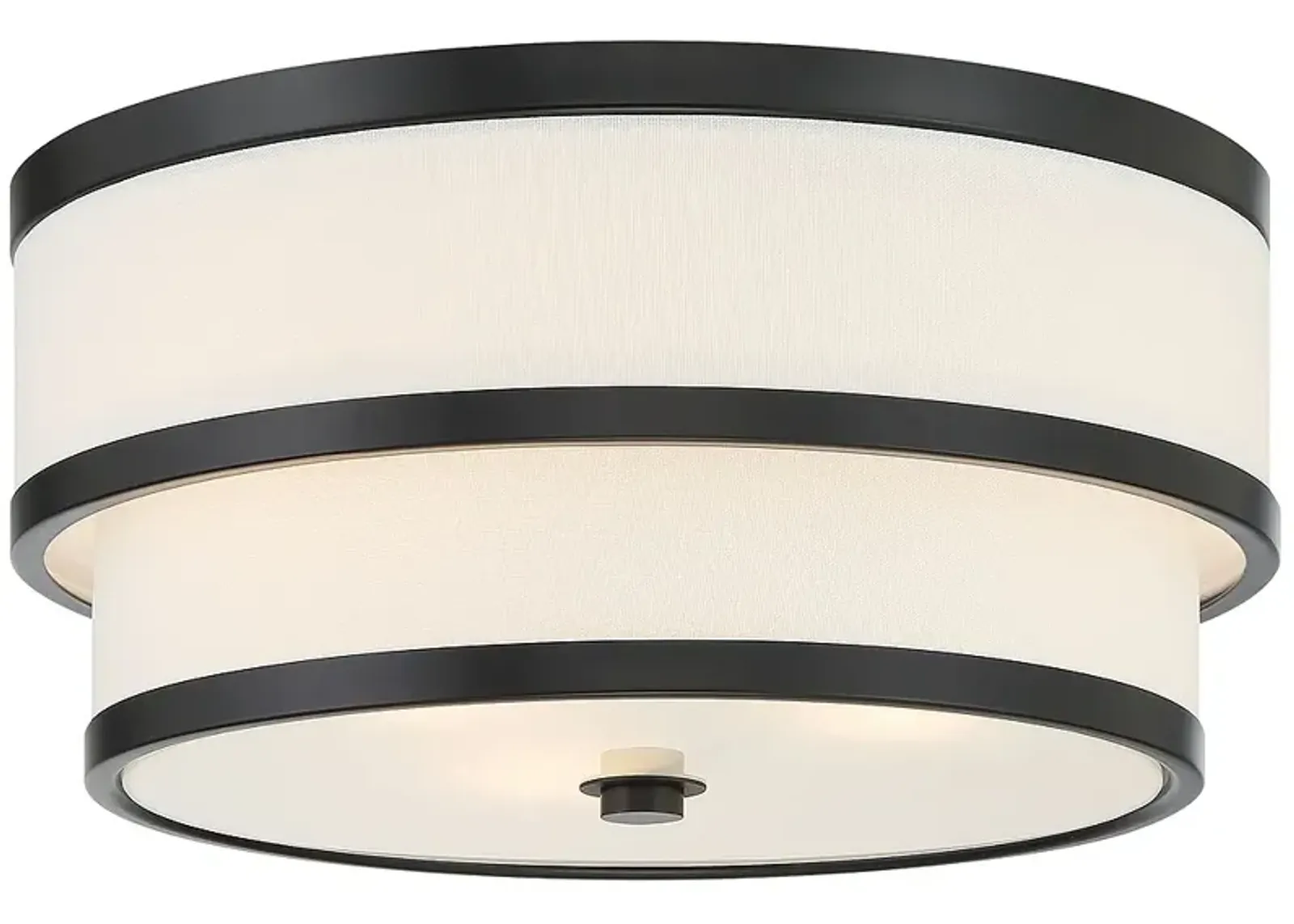 Minka Lavery Cascade 3-Light Coal Black Flush Mount