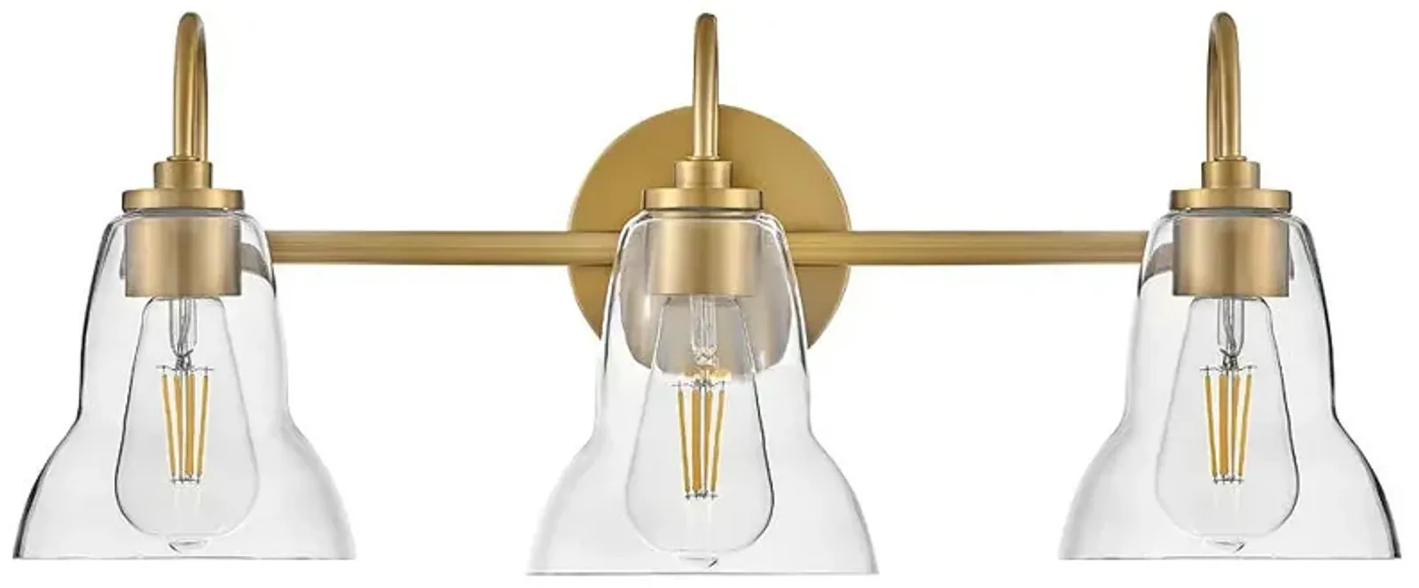 LARK VERA Medium Three Light Vanity Lacquered Brass