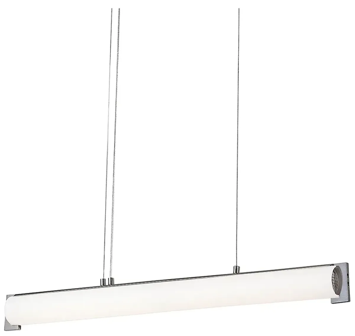 Tube 30"W Brushed Nickel LED Kitchen Island Light Pendant