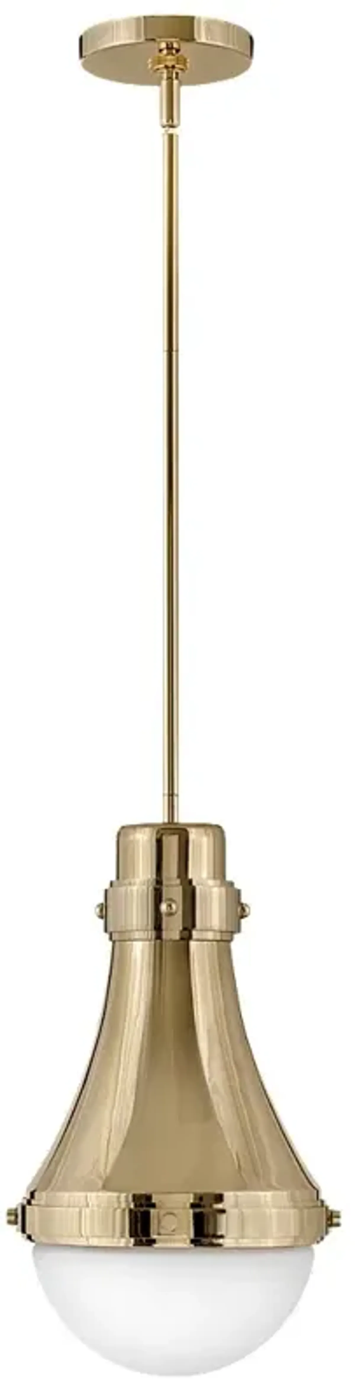 Hinkley Oliver 9" Wide Bright Brass Mini Pendant