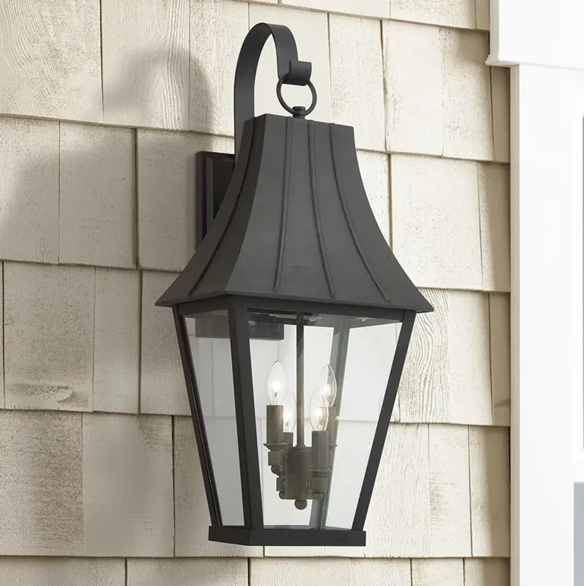 Minka Lavery Chateau Grande 28" High Coal Outdoor Wall Light