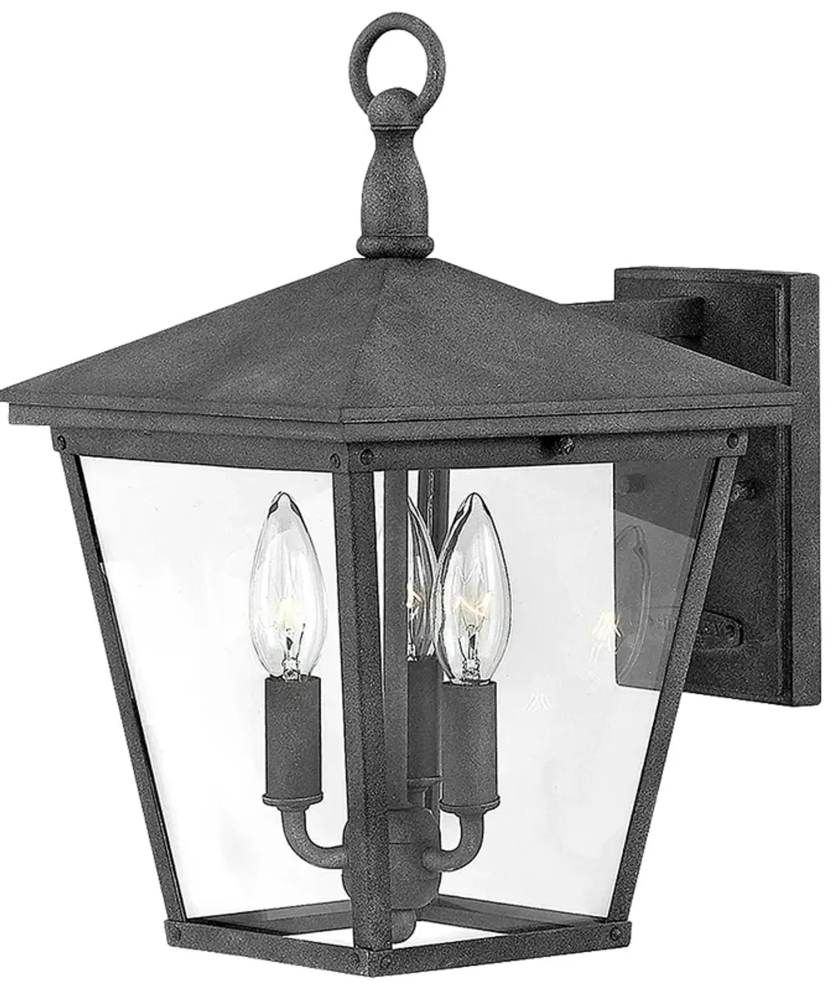 Trellis 14 3/4" High Aged Zinc Outdoor Wall Light