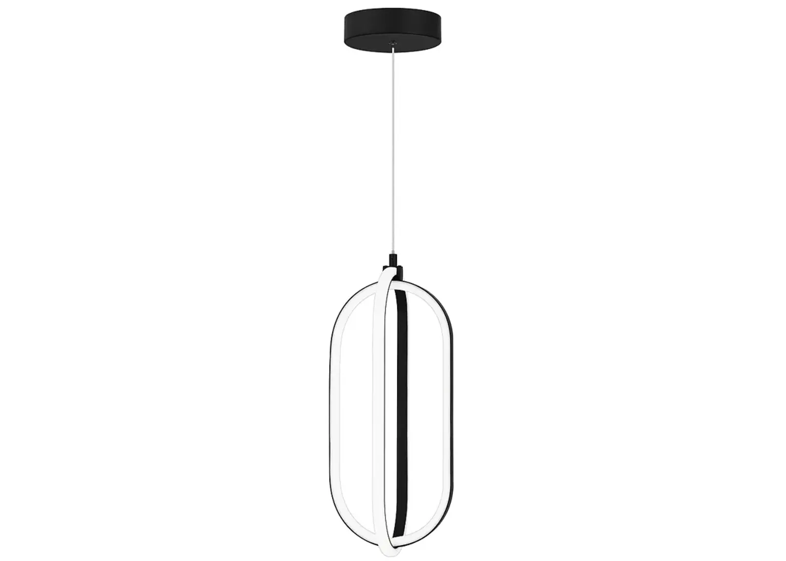 Calista Integrated LED Matte Black Mini Pendant