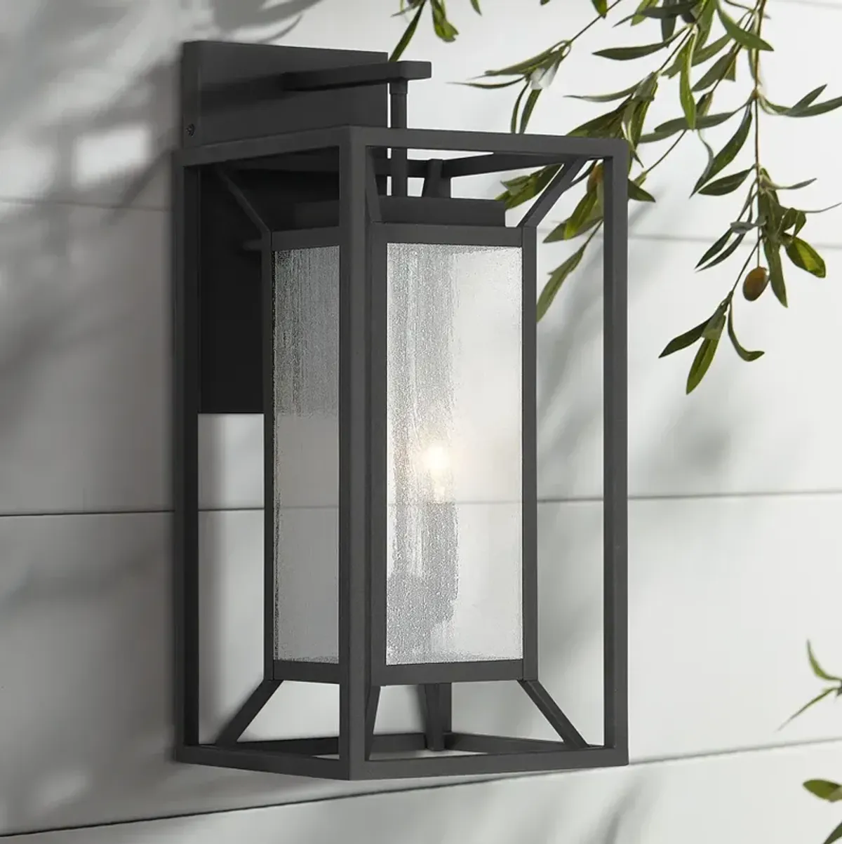 Minka Harbor View 21" High Sand Coal Black Outdoor Wall Light