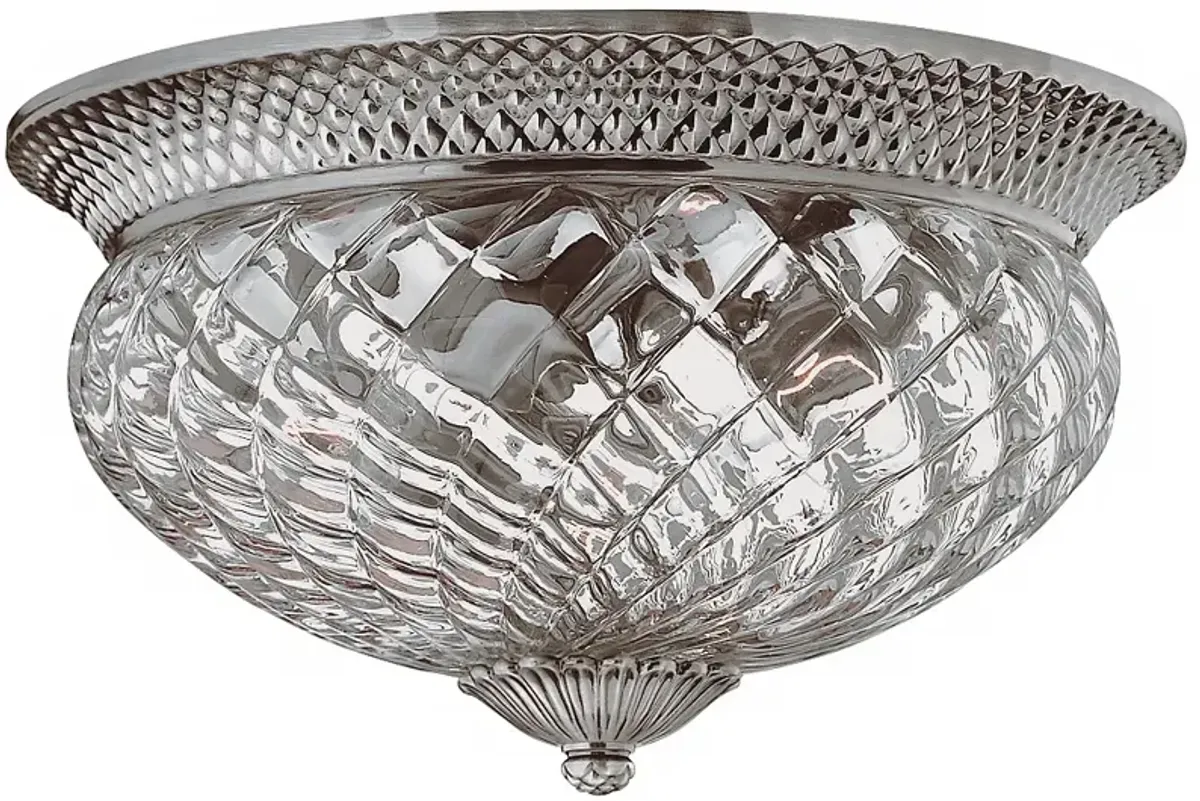 Plantation Collection Antique Nickel 16" Wide Ceiling Light