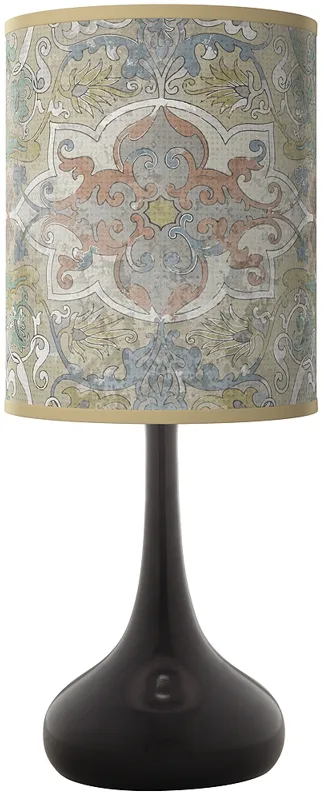 Lucrezia Giclee Black Droplet Table Lamp