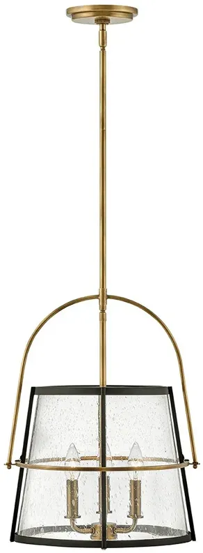 Hinkley Tournon 15" Wide Brass Modern Luxe Pendant Light