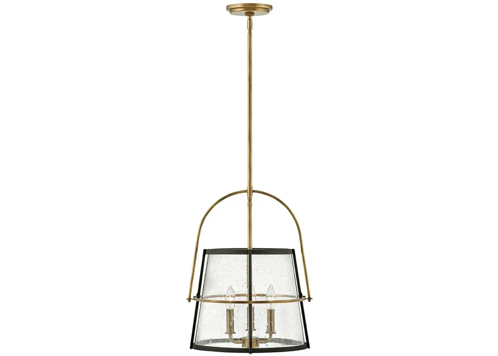 Hinkley Tournon 15" Wide Brass Modern Luxe Pendant Light